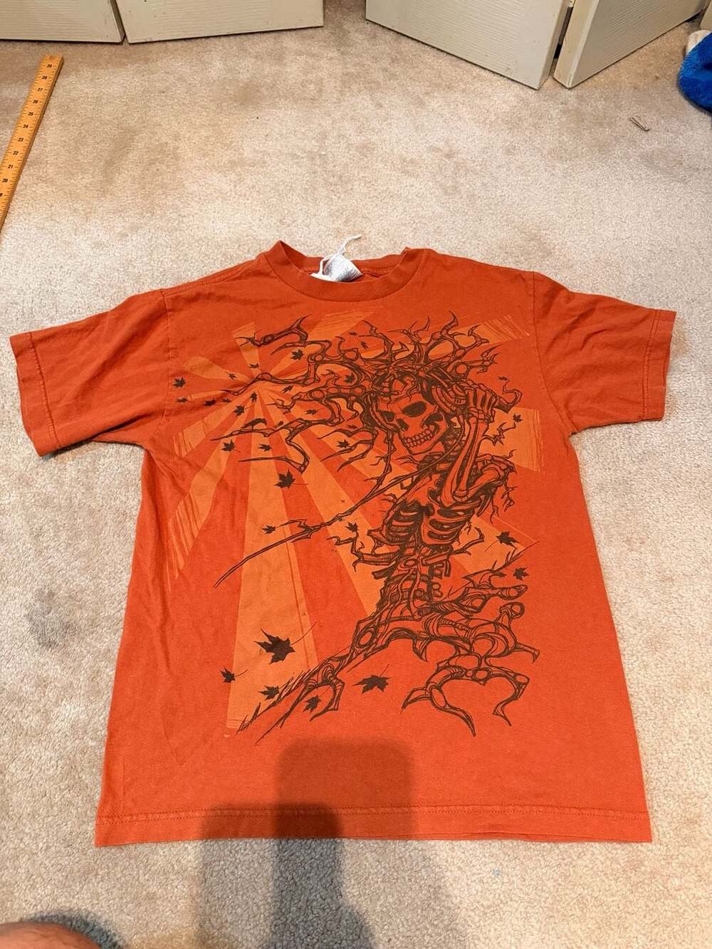 AAA Alstyle Apparel Skeleton Tree Graphic T-Shirt